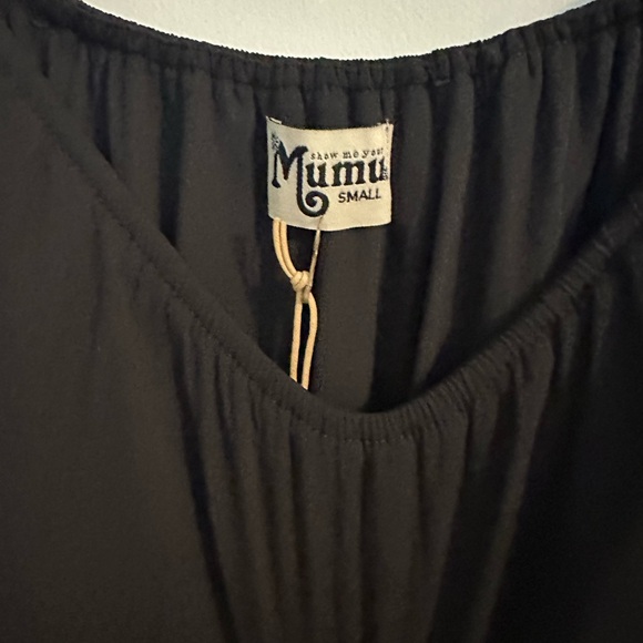 NWT Show Me Your Mumu Black Rosie Off the Shoulder Dress Size Small - Picture 4 of 8